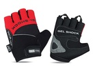 Перчатки для фитнеса 2117-RM, цвет: черный+красный, размер: М (002376) - Оптовые поставки. Производсво. Комплексное снабжение учебных заведений. 