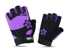 Перчатки для фитнеса 5106-VL, цвет: черный+фиолетовый, размер: L (002369) - Оптовые поставки. Производсво. Комплексное снабжение учебных заведений. 