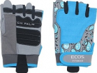 Перчатки для фитнеса, женские, цвет -голубой с принтом, размер: S, модель: SB-16-1735 (005319) - Оптовые поставки. Производсво. Комплексное снабжение учебных заведений. 