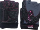 Перчатки для фитнеса, женские, цвет -черные с принтом, размер: XL, модель: SB-16-1744 (005314) - Оптовые поставки. Производсво. Комплексное снабжение учебных заведений. 