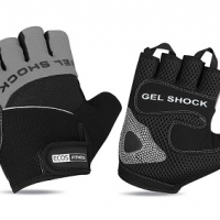 Перчатки для фитнеса 2117-GRM, цвет: черный+серый, размер: М (002379) - Оптовые поставки. Производсво. Комплексное снабжение учебных заведений. 