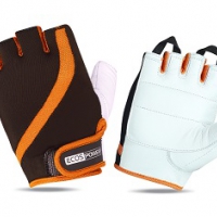 Перчатки для фитнеса 2311-OL, цвет: оранж+черный+белый, размер: L (002357) - Оптовые поставки. Производсво. Комплексное снабжение учебных заведений. 