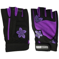 Перчатки для фитнеса 5106-VM, цвет: черный+фиолетовый, размер: М (002368) - Оптовые поставки. Производсво. Комплексное снабжение учебных заведений. 