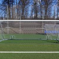 Футбольные ворота с колесами 7,32х2,44 Ворота футбольные алюминиевые c колесами, дуги и рама оцинкованные. SPORTWERK - Оптовые поставки. Производсво. Комплексное снабжение учебных заведений. 