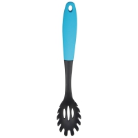 Ложка для спагетти KT-05B, нейлон (черный) с цветной ручкой (цвет: голубой) (002821) - Оптовые поставки. Производсво. Комплексное снабжение учебных заведений. 