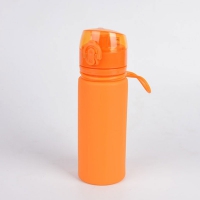 Tramp бутылка силиконовая 0,5 л (оранжевый, 500мл) (TRC-093) - Оптовые поставки. Производсво. Комплексное снабжение учебных заведений. 