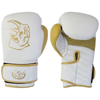 Перчатки боксерские BG-2574W-10, 10 унций, Кожа, цвет: Белый (323334) - Оптовые поставки. Производсво. Комплексное снабжение учебных заведений. 