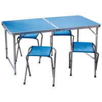 Комплект "Пикник" CHO-150-E  (стол и 4 стула ) синий (992981) - Оптовые поставки. Производсво. Комплексное снабжение учебных заведений. 