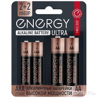 Батарейка алкалиновая Energy Ultra LR6+LR03/4B (АА+ААА) (104981) - Оптовые поставки. Производсво. Комплексное снабжение учебных заведений. 